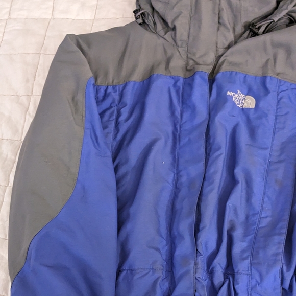Vintage North face ski jacket blue/gray shell size large - Picture 3 of 4